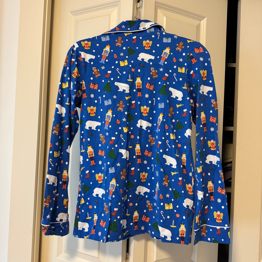 BedHead Traditional Christmas Blue Pajama Set XS - Picture 6 of 11